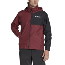 adidas Rain Jacket Terrex Multi Rain.Rdy 2-Layer (breathable, waterproof, 2.5 layers) burgundy Men